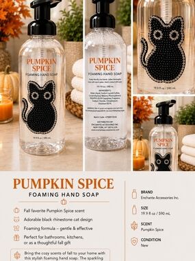 Enchante Accessories Pumpkin Spice Foaming Hand Soap - Black